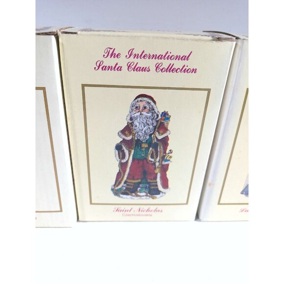 3 Boxes Of The International Santa Claus Collection Figures With Original Boxes - Picture 3 of 11